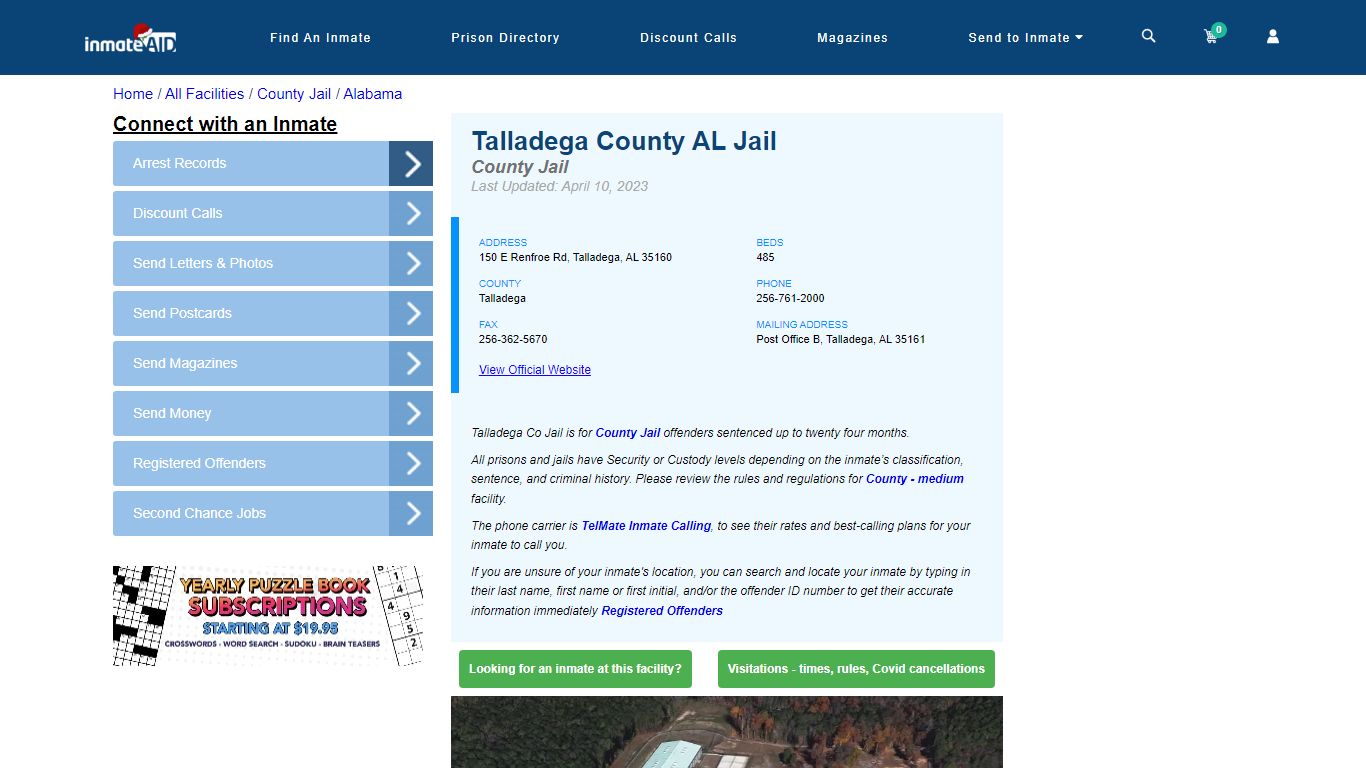 Talladega County AL Jail - Inmate Locator - Talladega, AL