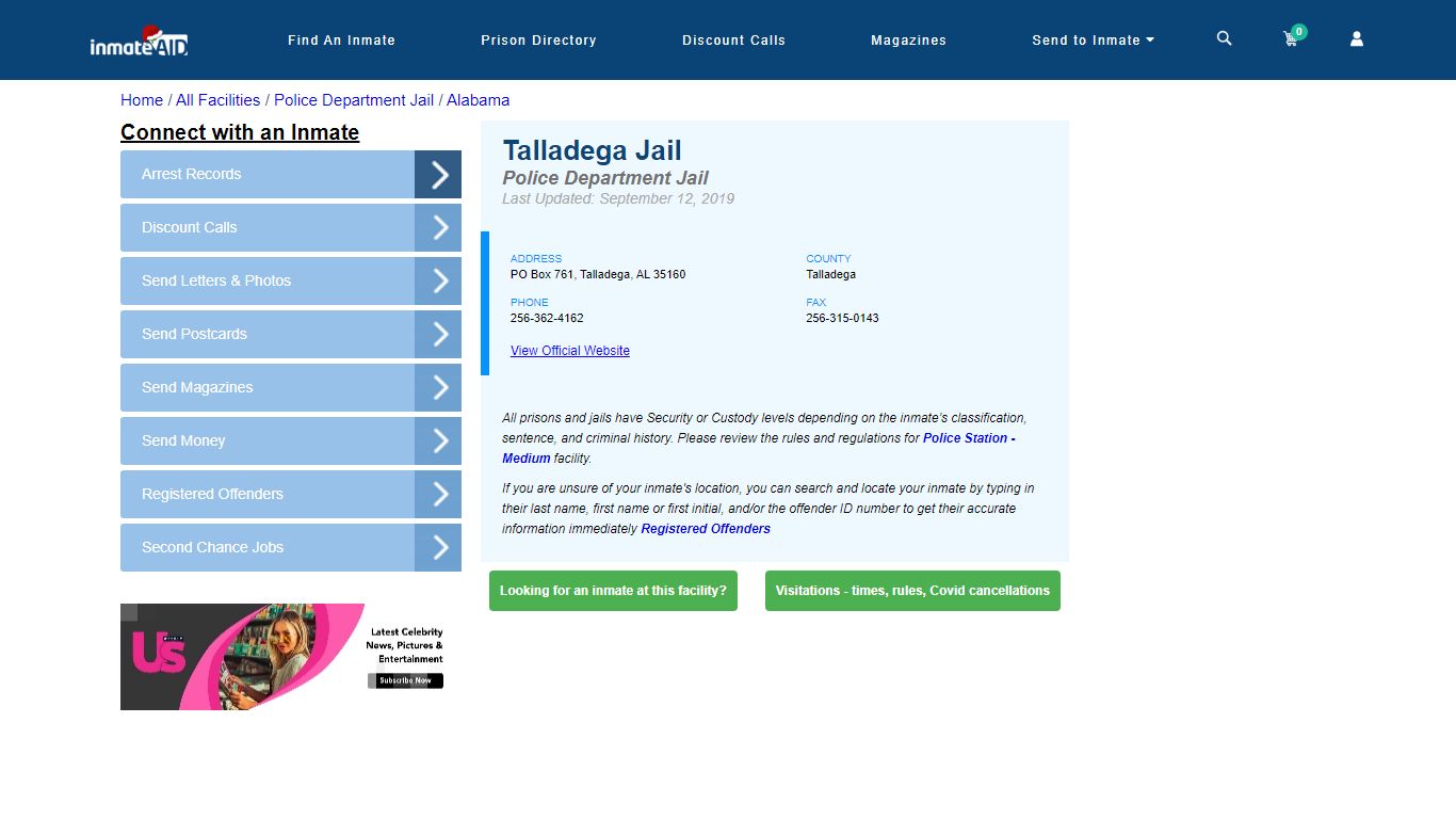 Talladega Jail & Inmate Search - Talladega, AL